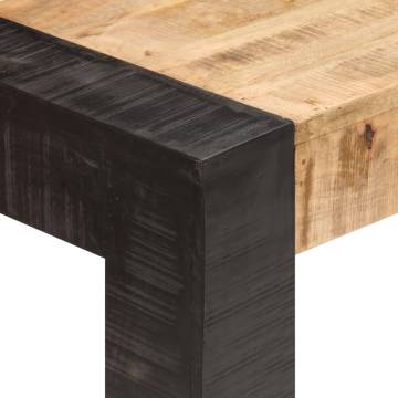 Solid Mango Wood Dining Table 160x80 cm - Industrial Style