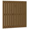 Wall Headboard Honey Brown - Solid Wood Pine 82.5x3x90 cm