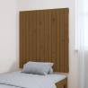 Wall Headboard Honey Brown - Solid Wood Pine 82.5x3x90 cm