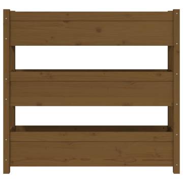 Planter Honey Brown 112x25x104.5 cm - Solid Wood Pine