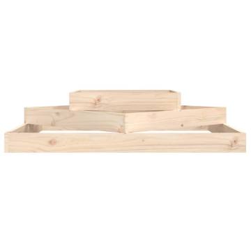 Planter 112x112x27 cm - Solid Wood Pine | HipoMarket