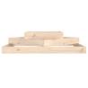 Planter 112x112x27 cm - Solid Wood Pine | HipoMarket