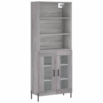 Highboard Grey Sonoma - Stylish Storage Solution | Hipo Market