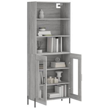 Highboard Grey Sonoma - Stylish Storage Solution | Hipo Market