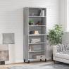 Highboard Grey Sonoma 69.5x32.5x180 cm Engineered Wood Colour grey sonoma Quantity in Package 1 Model 3 shelves 