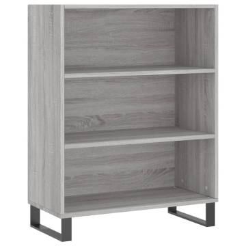 Highboard Grey Sonoma - 69.5x32.5x180 cm Engineered Wood!