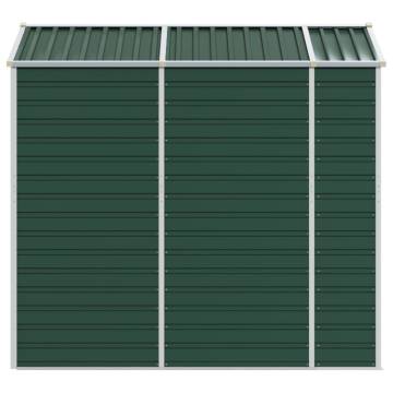 Garden Shed Green 191x215 cm - Durable Galvanised Steel