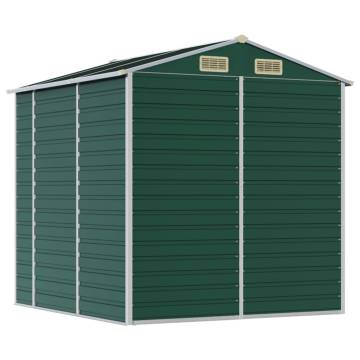 Garden Shed Green 191x215 cm - Durable Galvanised Steel