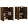 Wall Mounted Cabinets - Smoked Oak Set of 2 | HipoMarket