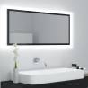 LED Bathroom Mirror High Gloss Black 100x8.5x37 cm Acrylic Colour high gloss black Quantity in Package 1 