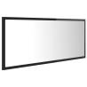 LED Bathroom Mirror - High Gloss Black 100x8.5x37 cm