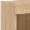 Stylish TV Cabinets with LED Lights 2 pcs Sonoma Oak