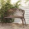 Garden Bench 108 cm Cast Aluminium Bronze Colour bronze Quantity in Package 1 Number of 