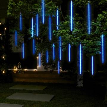 Meteor Lights 20 pcs 50 cm Blue - 720 LEDs for Indoor & Outdoor