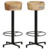 Stylish Bar Stools 2 pcs 76 cm Solid Mango Wood - Hipomarket