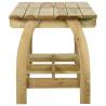 Stylish Garden Table - 160x74 cm Impregnated Pinewood