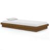 Honey Brown Pine Bed Frame 100x200 cm - Rustic Charm