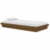 Honey Brown Pine Bed Frame 100x200 cm - Rustic Charm