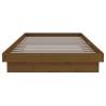 Honey Brown Pine Bed Frame 100x200 cm - Rustic Charm