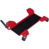 Motorcycle Dolly Centre Stand Red for Easy Garage Mobility