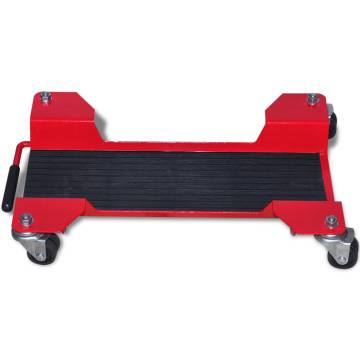 Motorcycle Dolly Centre Stand Red for Easy Garage Mobility