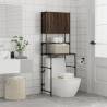 Washing Machine Cabinet Brown Oak | Space-Saving Design