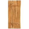 Solid Acacia Wood Bathroom Vanity Top - Rustic Charm