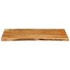 Solid Acacia Wood Bathroom Vanity Top - Rustic Charm