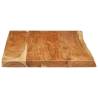 Solid Acacia Wood Bathroom Vanity Top - Rustic Charm