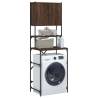 Washing Machine Cabinet Brown Oak | Space-Saving Design