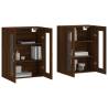 Wall Mounted Cabinets - 2 pcs Brown Oak Engineered Wood