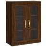 Wall Mounted Cabinets - 2 pcs Brown Oak Engineered Wood