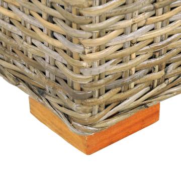 Stylish Kubu Rattan Storage Box - 120 cm Solid Mango Wood