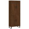 Stylish Highboard Brown Oak | 69.5x34x180 cm | Hipomarket