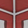 Party Tent with 4 Mesh Sidewalls Red 4x4 m HDPE | Hipo Market