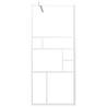 Walk-in Shower Wall 80x195 cm ESG Glass White | HipoMarket