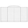 Buy Arched Gabion Baskets - 13 pcs Galvanised Iron 300x30x160cm