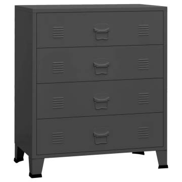 Industrial Drawer Cabinet Anthracite - Metal Storage Solution