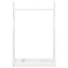 Stylish White Clothes Rack - Solid Pine Wood 100x45x150 cm