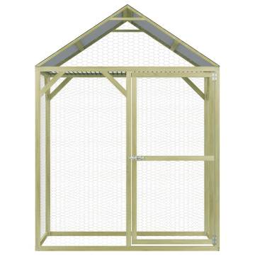 Spacious Chicken Cage 1.5x1.5m - Durable Pinewood | HiPoMarket