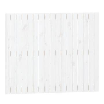 Elegant Wall Headboard - White Solid Pine 108x3x90 cm