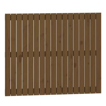 Honey Brown Wall Headboard | Solid Pine Wood - 108x3x90 cm