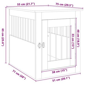 Dog Crate Furniture Sonoma Oak - Dual Functionality & Style