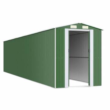 Garden Shed Green - Durable Galvanised Steel Storage Solution