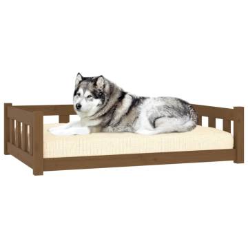 Dog Bed Honey Brown | Solid Wood Pine - 105.5x75.5 cm