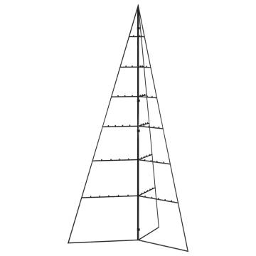 Metal Christmas Tree Black 140 cm - Modern DIY Decoration