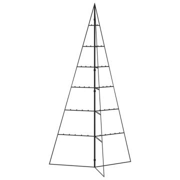 Metal Christmas Tree Black 140 cm - Modern DIY Decoration