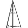 Metal Christmas Tree Black 140 cm - Modern DIY Decoration