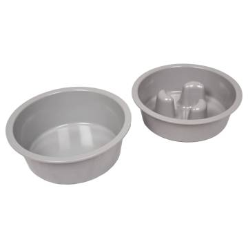 FLAMINGO Suvi Food Bowl Stand - Adjustable & Non-slip Grey