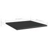 4 Pcs High Gloss Black Bookshelf Boards - 40x40 cm | HiPo Market